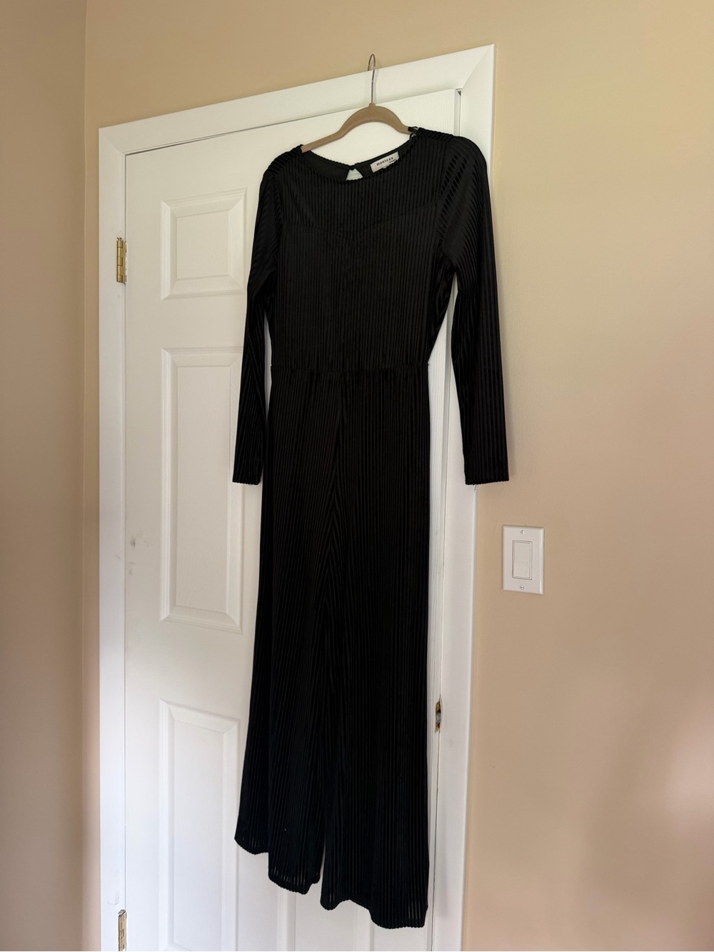 Monteau Black Long Sleeve jumpsuit